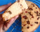 A picture of step 6 of Eggless Tutti Frutti Choco Chips Cake.