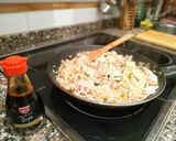 Foto del paso 5 de la receta Arroz salteado de verduras o combinado! 🥒➕🥓❓