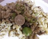 A picture of step 5 of Green Pasta.