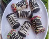 Foto langkah ke 9 dari resep Banana roll cake (versi roti tawar).