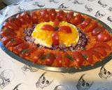 Une image de l'étape 10 de Salade de carottes, tomates, oignon rouge, poivron jaune et mozzarella di buffala.