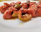 A picture of step 7 of Spicy mango honey chicken.