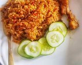 A picture of step 1 of Coconut jollof rice.