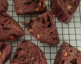 Foto langkah ke 30 dari resep Orange Peel Double Choco Sourdough Bread 72% (Open Bake Method).