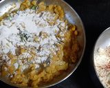 A picture of step 1 of Aloo Chop.
