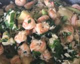 A picture of step 2 of Prawns, Pineapple and Spring Green Veg.