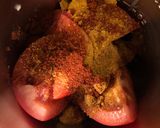 A picture of step 2 of Roast cauliflower and chicken curry 🍛.