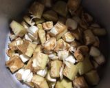 A picture of step 1 of Raw Jackfruit Curry.
