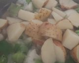 A picture of step 1 of My Creamy Red Peppered Cauliflour? Leek & Potato Soup.
