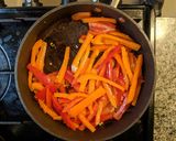 A picture of step 3 of Backyard Sausage & Peppers.