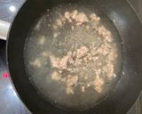 Hình bước làm 3 của món Canh hẹ thịt bằm
