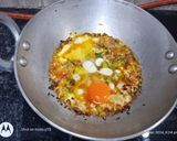 A picture of step 2 of Leftover salad with egg bhurji.