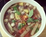 Hình bước làm 5 của món Canh chua Bông Súng Chay
