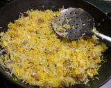 A picture of step 5 of Kesari Chawal.