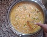 A picture of step 8 of Steam besan pizza cutlats.