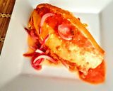 A picture of step 13 of Tortas Ahogadas with Chicken Tinga.