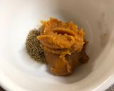 A picture of step 1 of Japanese Miso Egg Yolk.