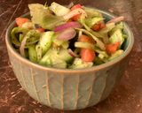 A picture of step 5 of Greens Salad.