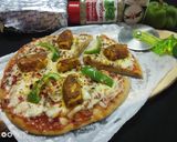 পনির লেসুনি টিক্কা পিজ্জা (paneer lahsuni tikka pizza recipe in Bengali) রেসিপির ধাপ 7 ছবি
