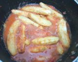 A picture of step 3 of Matoke(Plantain) Served With Meatballs and Creamed Spinach.