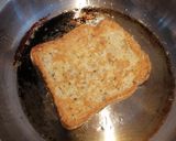A picture of step 3 of Eggy bread and bacon fried omelette.