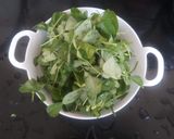 A picture of step 1 of Prawns in Methi with potatoes.