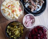 Foto langkah ke 1 dari resep Herring salad/ haringsalade.