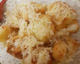 A picture of step 7 of Parmesan smashed Roast Potatoes.