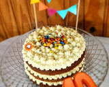 Foto del paso 11 de la receta: 🥕🍰Carrot Cake 🍰🥕- Layer cake de festejo con número piñata!! - Felices 10 años Cookpad 🎉🥳