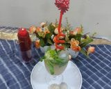 A picture of step 4 of Litchi mojito mocktail / litchi squash.
