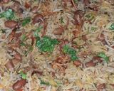 A picture of step 6 of Rajma Pulaw.