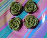 Foto langkah ke 3 dari resep Puding chocolatos gren tea bunga mawar🌹.