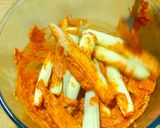 A picture of step 2 of #Restaurant style cheese tandoori baby corn.