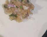 A picture of step 3 of Chicken momos.