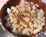 Une image de l'étape 6 de Chevreau mariné façon créole aux oignons,épices,citron et herbes aromatiques.