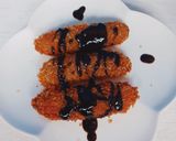 Foto langkah ke 3 dari resep Pisang goreng krispi coklat.