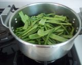 Foto del paso 3 de la receta Judías verdes cocidas con jamón serrano salteado