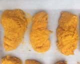 A picture of step 3 of Paleo baked fish fingers - kid friendly.