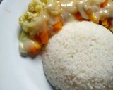 Foto langkah ke 3 dari resep Steamed Veggies with Creamy Sauce/Sayur Kukus Siram Saus Krim (Menu Diet).