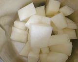 A picture of step 1 of Golden Bliss Panchamrut (without Curd).