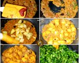 A picture of step 2 of Dhaba Style Aloo Palak/Dhaba Style Potato Spinach.