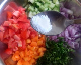 A picture of step 4 of Cucumber Salad.