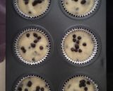 A picture of step 6 of Choco chip muffins.