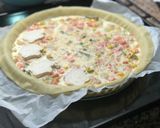 Foto del paso 5 de la receta Quiche de salmón y espárragos. Semana 37 de embarazo!