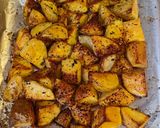 Foto del paso 4 de la receta: Pollo frito y patatas con queso