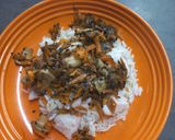 A picture of step 6 of Leftover Rice Korean Breakfast Bowl.