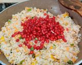 A picture of step 5 of POMEGRANATE FRIED RICE (with brown rice).
