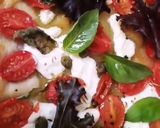 Une image de l'étape 6 de Pizza feuilletée chèvre tomates cerises basilic🐐🍒🍕.