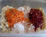 Foto del paso 2 de la receta: Hamburguesas de mijo, remolacha y zanahoria