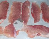 Foto del paso 1 de la receta Filetes de cerdo en salsa de almendras y vino dulce